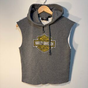 Harley-Davidson Sleeveless Hoodie, vintage, men’s sz small